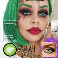 1 Pair Halloween Color Contact Lenses Manson Series Contact Lenses Cosplay Colored Contact Lens for Big Eyes Color Contacts