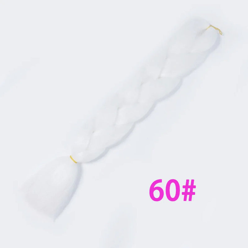 Ombre Synthetic Braiding Hair Extensions Jumbo Braids For Women Braids 24'' 100g Two Tone Ombre Color Pink Black Blue Wholesale