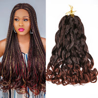 Loose Wave French Curl Braiding Hair – Ombre Pre-Stretched Crochet Hair Extensions for Black Women