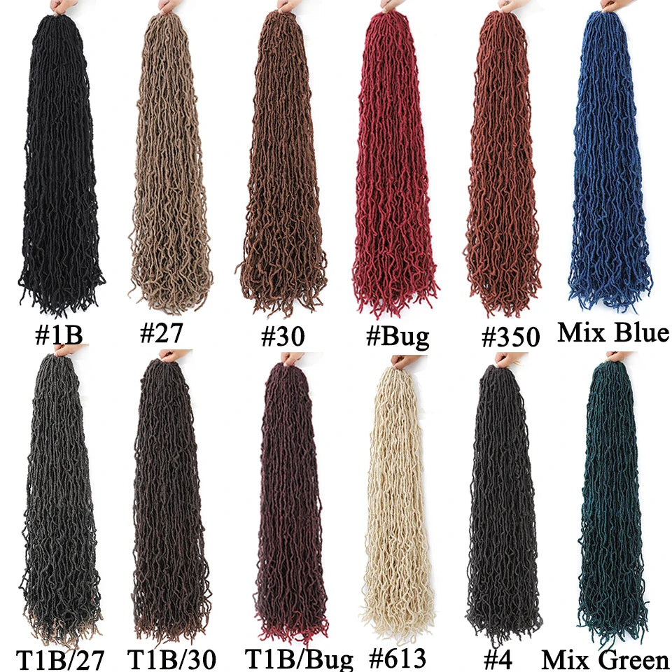 Soft Locs Crochet Hair | Faux Locs Pre-Looped Braids 18–36 Inch