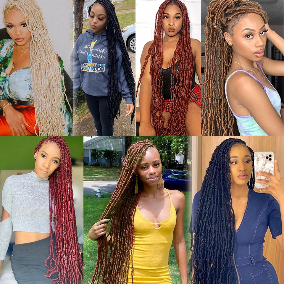 Soft Locs Crochet Hair | Faux Locs Pre-Looped Braids 18–36 Inch