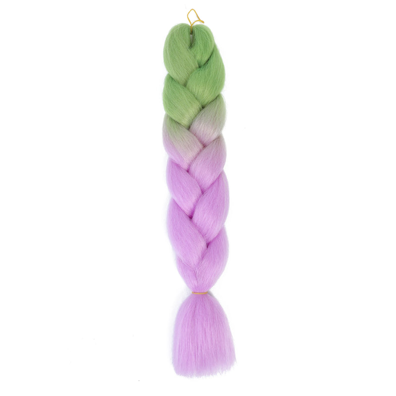 Jumbo Braiding Hair 24inch 100g 2Tone Synthetic Hair Extension Soft Light Yaki High Quality Material Ombre Crochet Braiding Hair