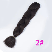Ombre Synthetic Braiding Hair Extensions Jumbo Braids For Women Braids 24'' 100g Two Tone Ombre Color Pink Black Blue Wholesale