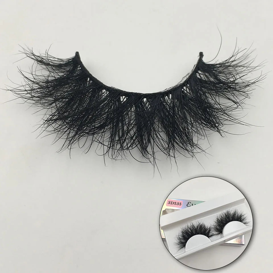 RED SIREN5/10/30/50 Fluffy Mink Eyelashes Wholesale Lashes with Box Soft Volume Natural Eyelasehs Makeup 3d Mink Lashes In Bulk