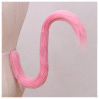 Cat cosplay tail ears simulation fur black white gray Halloween performance props cat ears