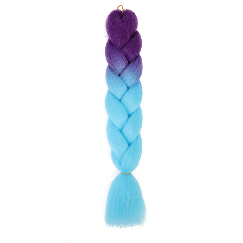 Jumbo Braiding Hair 24inch 100g 2Tone Synthetic Hair Extension Soft Light Yaki High Quality Material Ombre Crochet Braiding Hair