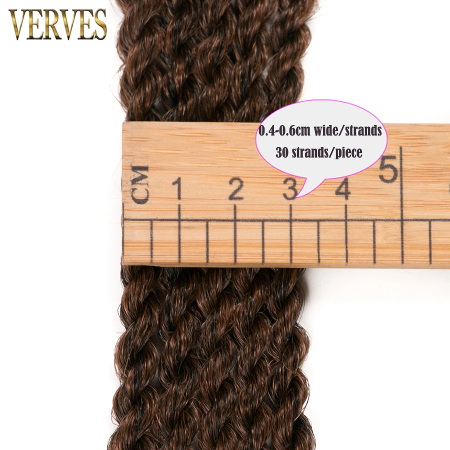 VERVES Ombre Synthetic Crochet Braids 18 inch 30Roots/Pack Small Senegalese Twist Hair Braiding Extensions Black Grey Purple