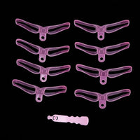 8pcs/set makeup eyebrow stencils professional beauty cosmetic tools grooming eyebrow drawing shaper Template kit AC067