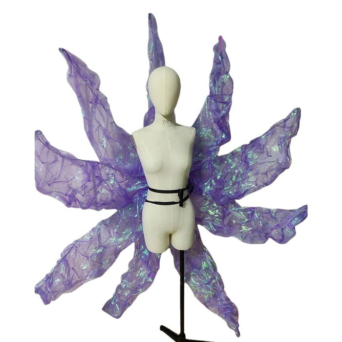 Nine-Tailed Fox Cosplay Tail Set – Blue Purple Light Effect