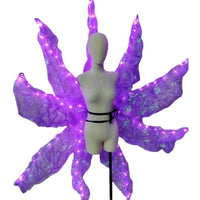 Nine-Tailed Fox Cosplay Tail Set – Blue Purple Light Effect