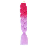 Jumbo Braiding Hair 24inch 100g 2Tone Synthetic Hair Extension Soft Light Yaki High Quality Material Ombre Crochet Braiding Hair