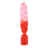Jumbo Braiding Hair 24inch 100g 2Tone Synthetic Hair Extension Soft Light Yaki High Quality Material Ombre Crochet Braiding Hair