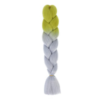 Jumbo Braiding Hair 24inch 100g 2Tone Synthetic Hair Extension Soft Light Yaki High Quality Material Ombre Crochet Braiding Hair