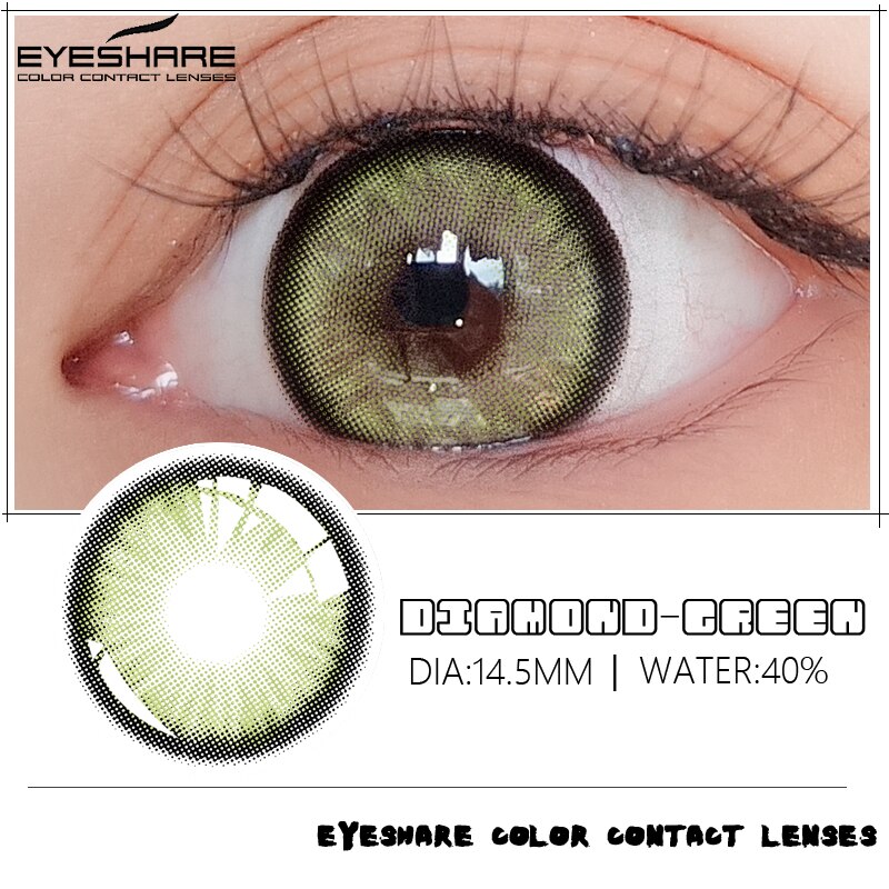 EYESHARE 2pcs Natural Color Contact Lenses for Eyes Monica Color Cosmetic Contact Lenses Colored Lenses for Eyes