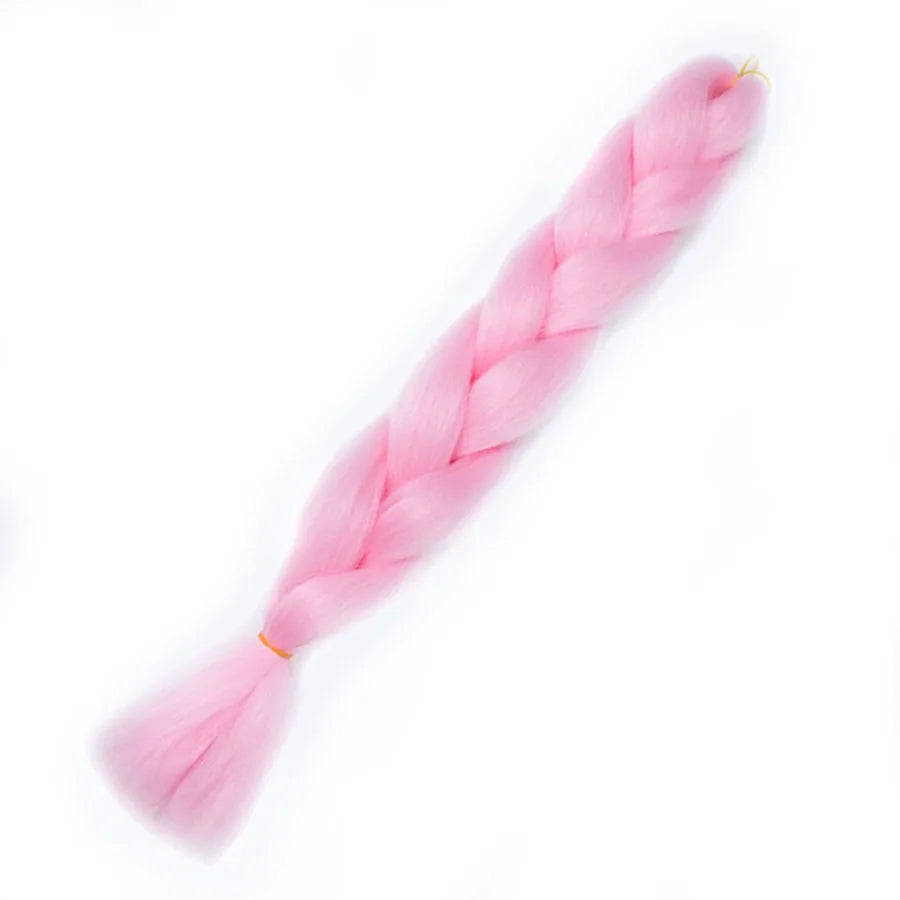 Ombre Synthetic Braiding Hair Extensions Jumbo Braids For Women Braids 24'' 100g Two Tone Ombre Color Pink Black Blue Wholesale
