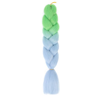 Jumbo Braiding Hair 24inch 100g 2Tone Synthetic Hair Extension Soft Light Yaki High Quality Material Ombre Crochet Braiding Hair