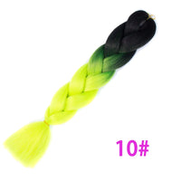 Ombre Synthetic Braiding Hair Extensions Jumbo Braids For Women Braids 24'' 100g Two Tone Ombre Color Pink Black Blue Wholesale