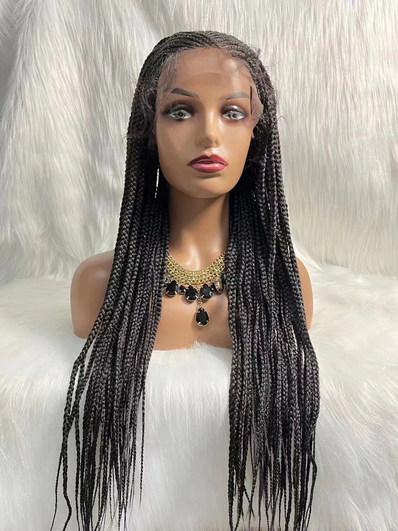 Jennifer Factory Braided Scalp Double Drawn Raw Indian Cuticle Aligned Hair 13X6 Lace Frontal Braid Wig