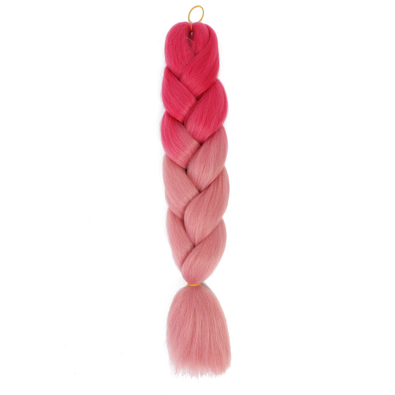 Jumbo Braiding Hair 24inch 100g 2Tone Synthetic Hair Extension Soft Light Yaki High Quality Material Ombre Crochet Braiding Hair