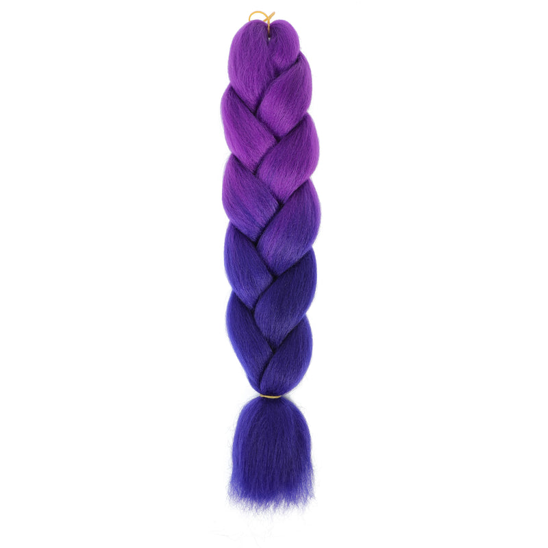 Jumbo Braiding Hair 24inch 100g 2Tone Synthetic Hair Extension Soft Light Yaki High Quality Material Ombre Crochet Braiding Hair