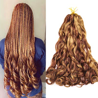 Loose Wave French Curl Braiding Hair – Ombre Pre-Stretched Crochet Hair Extensions for Black Women