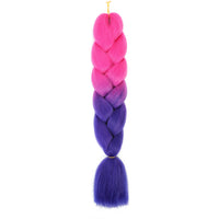 Jumbo Braiding Hair 24inch 100g 2Tone Synthetic Hair Extension Soft Light Yaki High Quality Material Ombre Crochet Braiding Hair