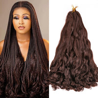Loose Wave French Curl Braiding Hair – Ombre Pre-Stretched Crochet Hair Extensions for Black Women