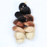 Boho Box Braids Crochet Hair Bob – Black Loose French Curl Synthetic Braids for Women