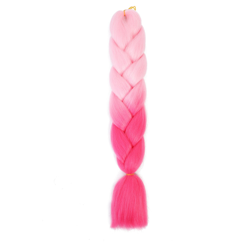 Jumbo Braiding Hair 24inch 100g 2Tone Synthetic Hair Extension Soft Light Yaki High Quality Material Ombre Crochet Braiding Hair