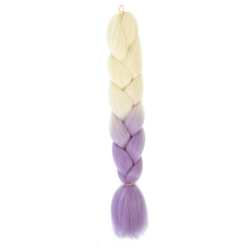 Jumbo Braiding Hair 24inch 100g 2Tone Synthetic Hair Extension Soft Light Yaki High Quality Material Ombre Crochet Braiding Hair