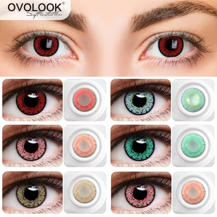 Cosplay Colored Lenses Myopia Contact Lenses Prescripti Lenses for Eyes Halloween