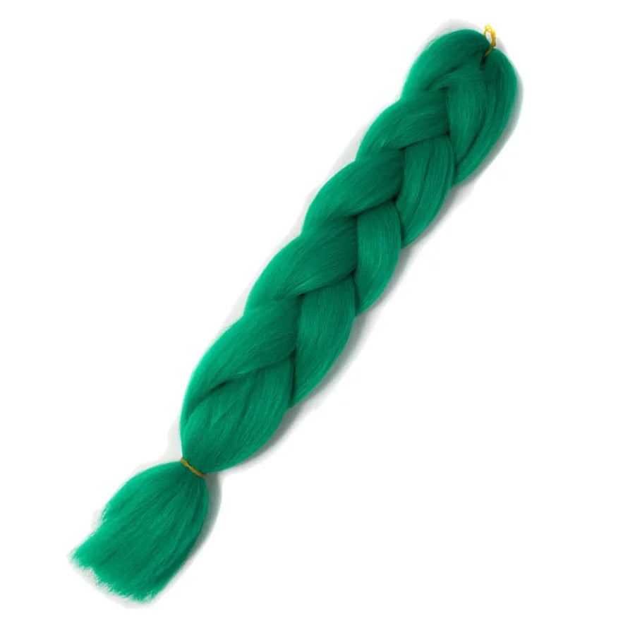 Ombre Synthetic Braiding Hair Extensions Jumbo Braids For Women Braids 24'' 100g Two Tone Ombre Color Pink Black Blue Wholesale