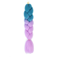 Jumbo Braiding Hair 24inch 100g 2Tone Synthetic Hair Extension Soft Light Yaki High Quality Material Ombre Crochet Braiding Hair