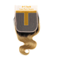 Ombre Body Wave Human Hair Bundles with Closure