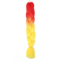 Jumbo Braiding Hair 24inch 100g 2Tone Synthetic Hair Extension Soft Light Yaki High Quality Material Ombre Crochet Braiding Hair