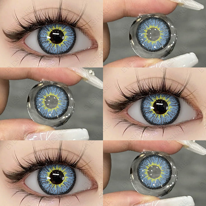 Cosplay Icesonw Blue 14.5mm 1 Pair | 1 Year