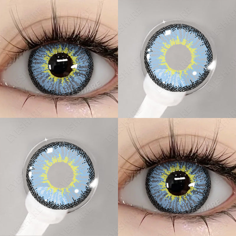 Cosplay Icesonw Blue 14.5mm 1 Pair | 1 Year