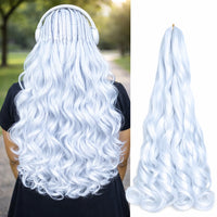 French Curls Braiding Hair Extensions Synthetic Spanish Curl Hair Loose Wave Spiral Curl Braids High Temperature For Black Women