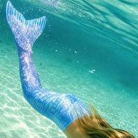 Kids & Adult Mermaid Tail Swimsuit Costume – Fantasy Swimming Tail for Beach & Pool, Summer Party Cosplay (No Monofin)