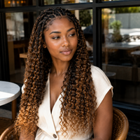 Colored Water Wave Virgin Human Hair Bulk for Boho Braids – No Weft