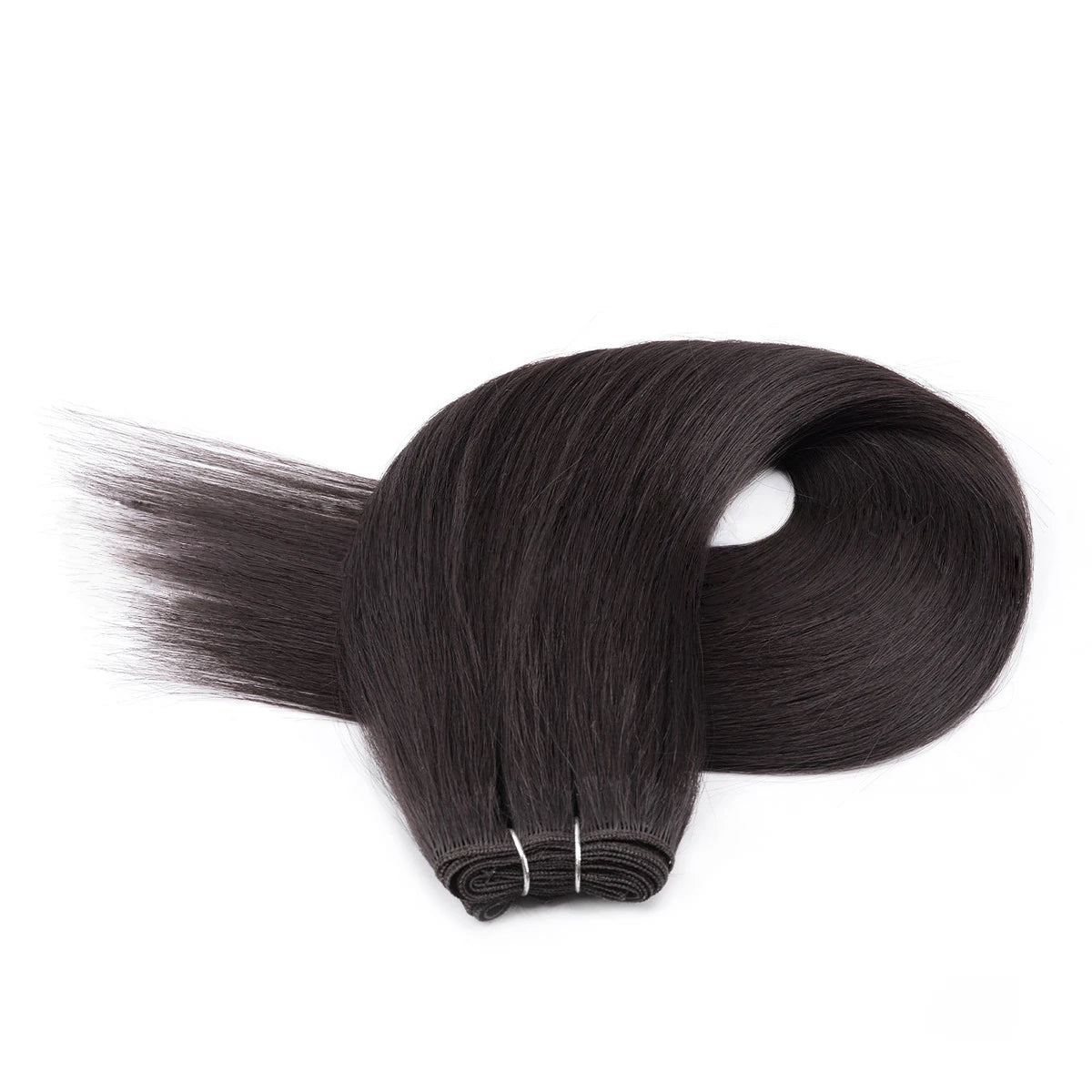 Silky Straight Hair Extensions – Soft, Natural Human Hair-Like Fiber (26” / 30”)