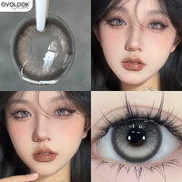 Beauty Purple Contact Lenses for Eyes Myopia Colored Contact Lenses Natural Blue Lens Fashion Cosplay Pupils OVO