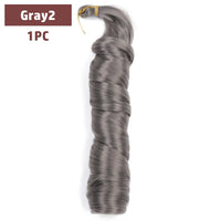 French Curls Braiding Hair 12-24inch Hair Extensions Synthetic Hairs Spiral Curls Braids Pre Stretched Loose Wave Braiding Hair