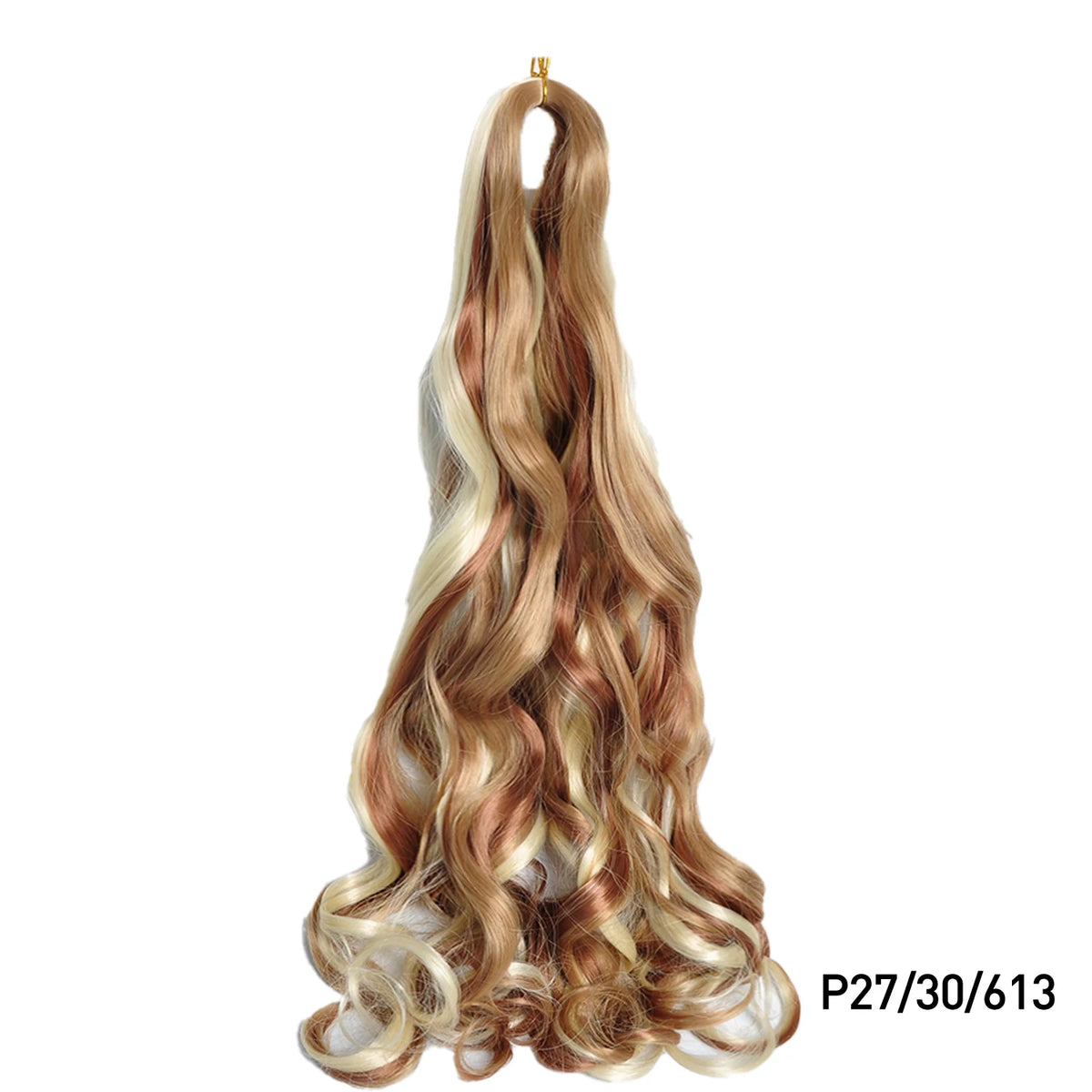 24 Inch French Curl Braiding Hair Synthetic Crochet Extensions Spiral Curl Braids