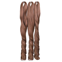 18 Inch French Curly Crochet Braiding Hair Synthetic Blonde Loose Wave Braids Hair Spiral Curls Hair Extensions