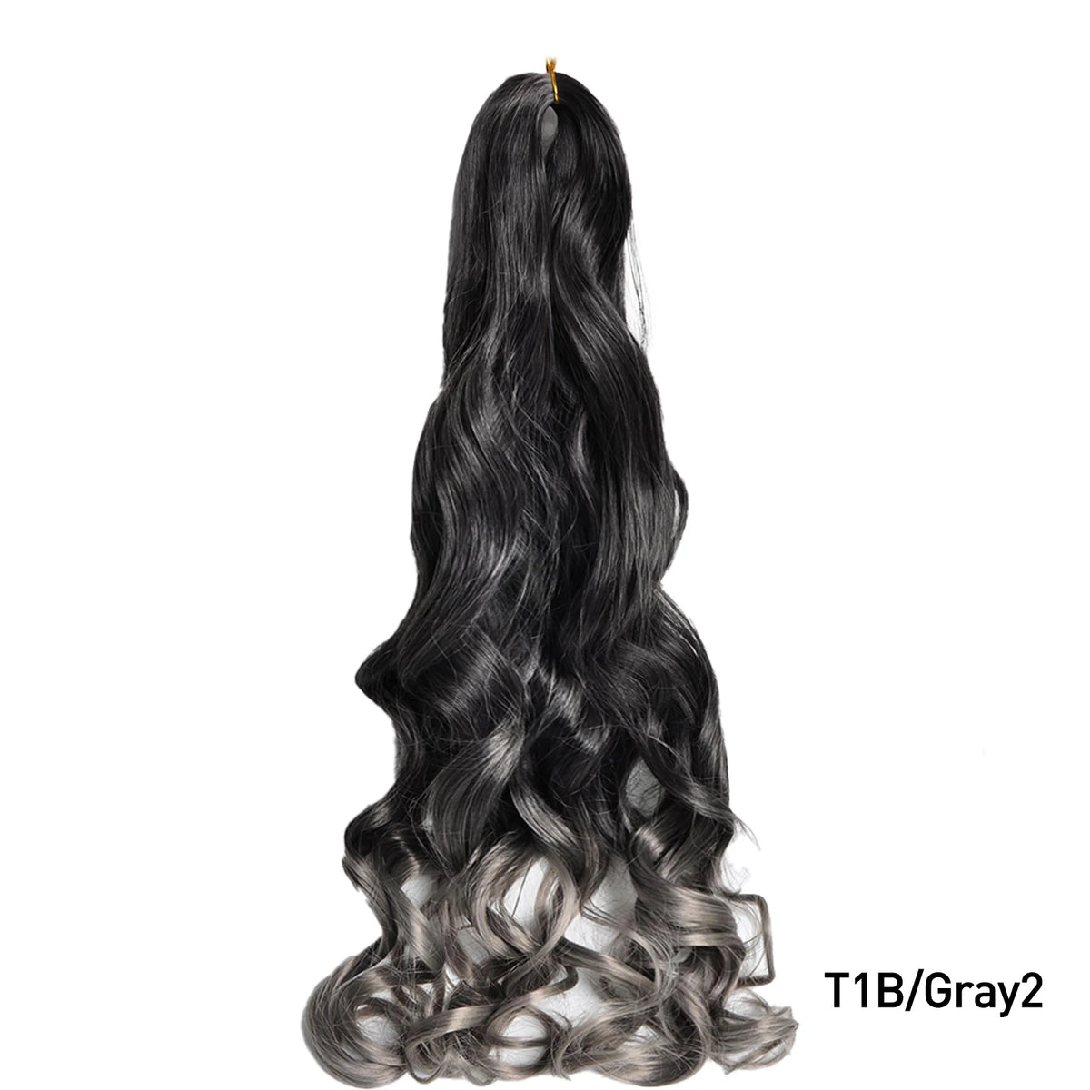 24 Inch French Curl Braiding Hair Synthetic Crochet Extensions Spiral Curl Braids