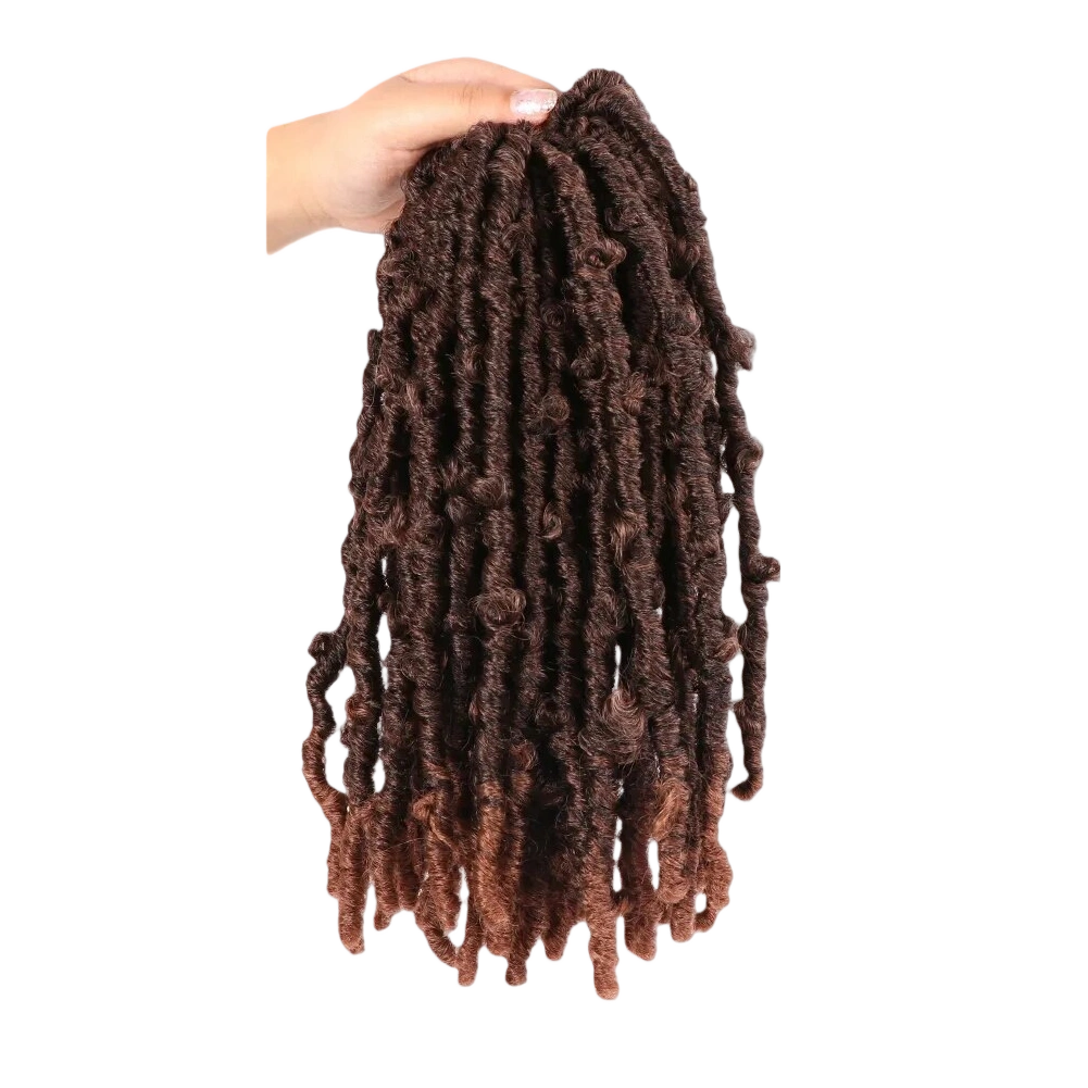 18″ Pre-Looped Butterfly Locs Synthetic Crochet Hair – Water Wave Extensions