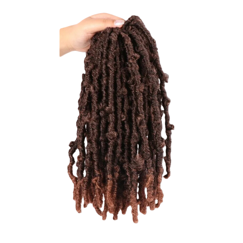 18″ Pre-Looped Butterfly Locs Synthetic Crochet Hair – Water Wave Extensions