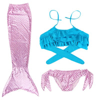 Mermaid Tail for Kids 2025 new girls Cosplay Mermaid Cosplay beach swimsuit for ages 5-10