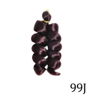 Loose Wavy French Curly Braiding Hair 14Inch Purple Pre Stretched Bouncy Hair Extensions Synthetic Spiral Curls Braids Hair